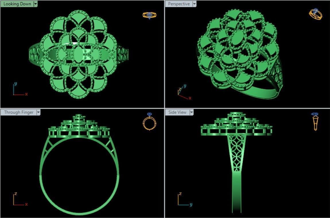 PLAIN CUT STEP RINGS 3D print model_60