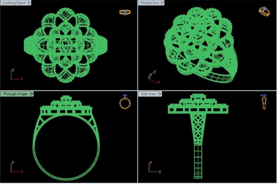 PLAIN CUT STEP RINGS 3D print model_80