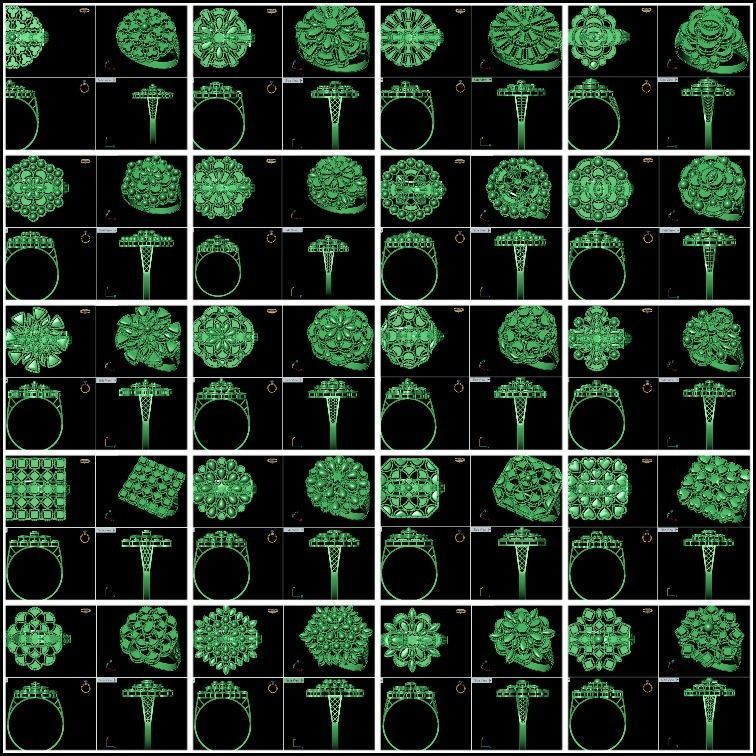 PLAIN CUT STEP RINGS 3D print model_1