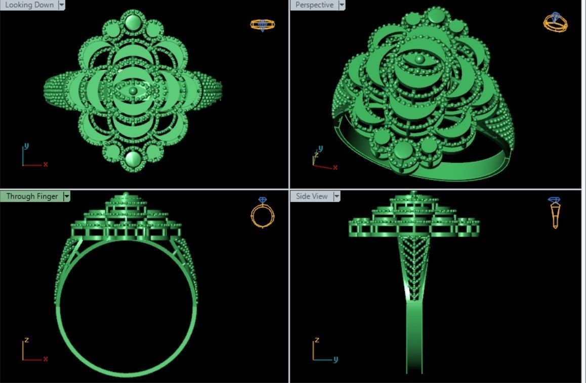 PLAIN CUT STEP RINGS 3D print model_47