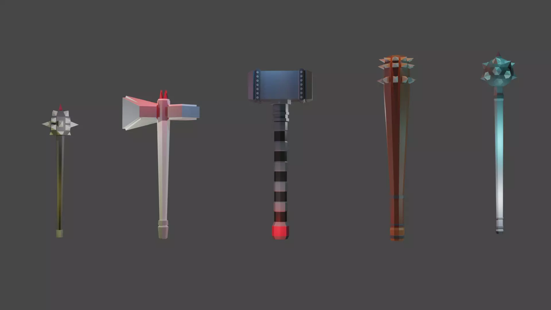 Ancient Melee Free low-poly 3D model