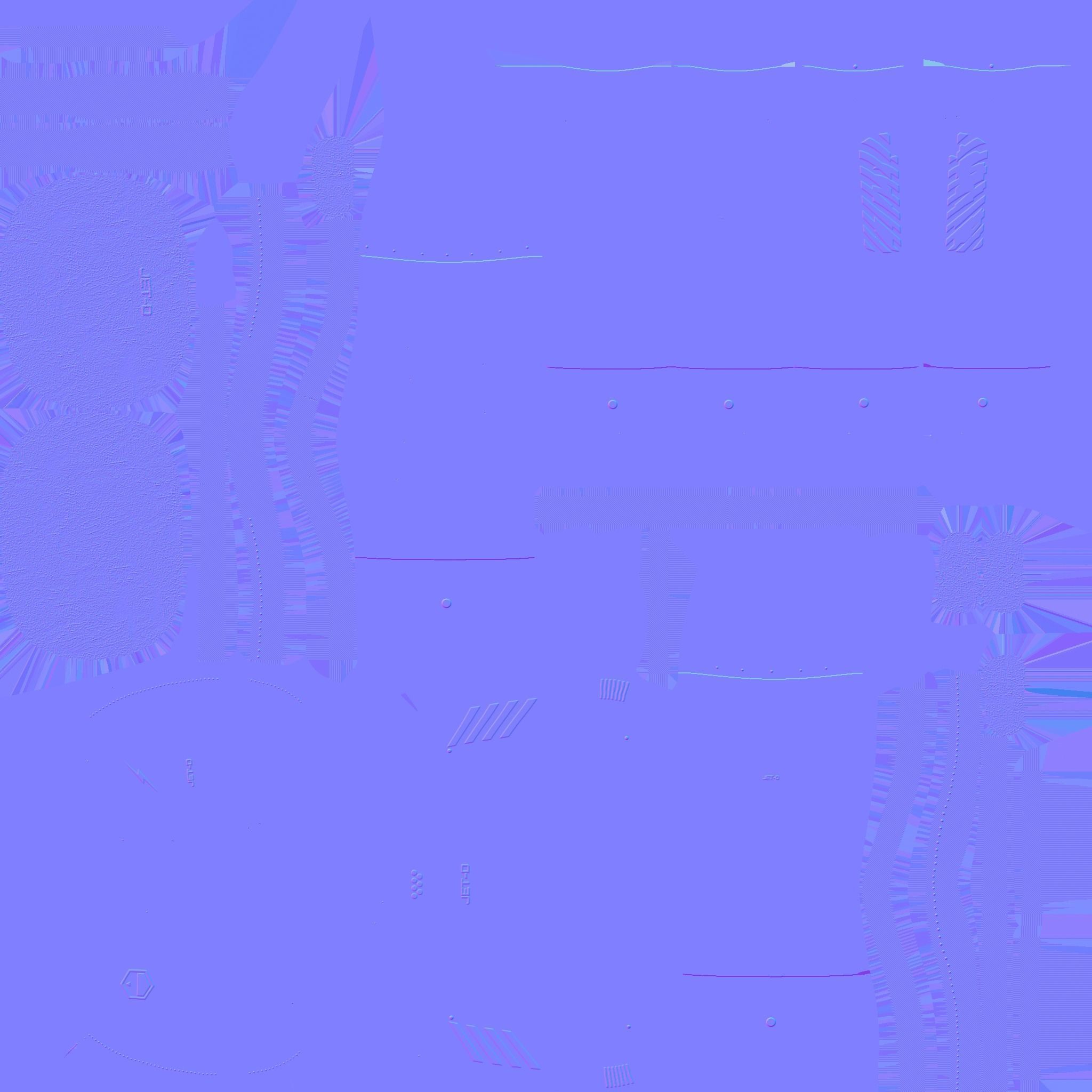 Jetpack D01 White Copper - SciFi Character Design Low-poly 3D model_22