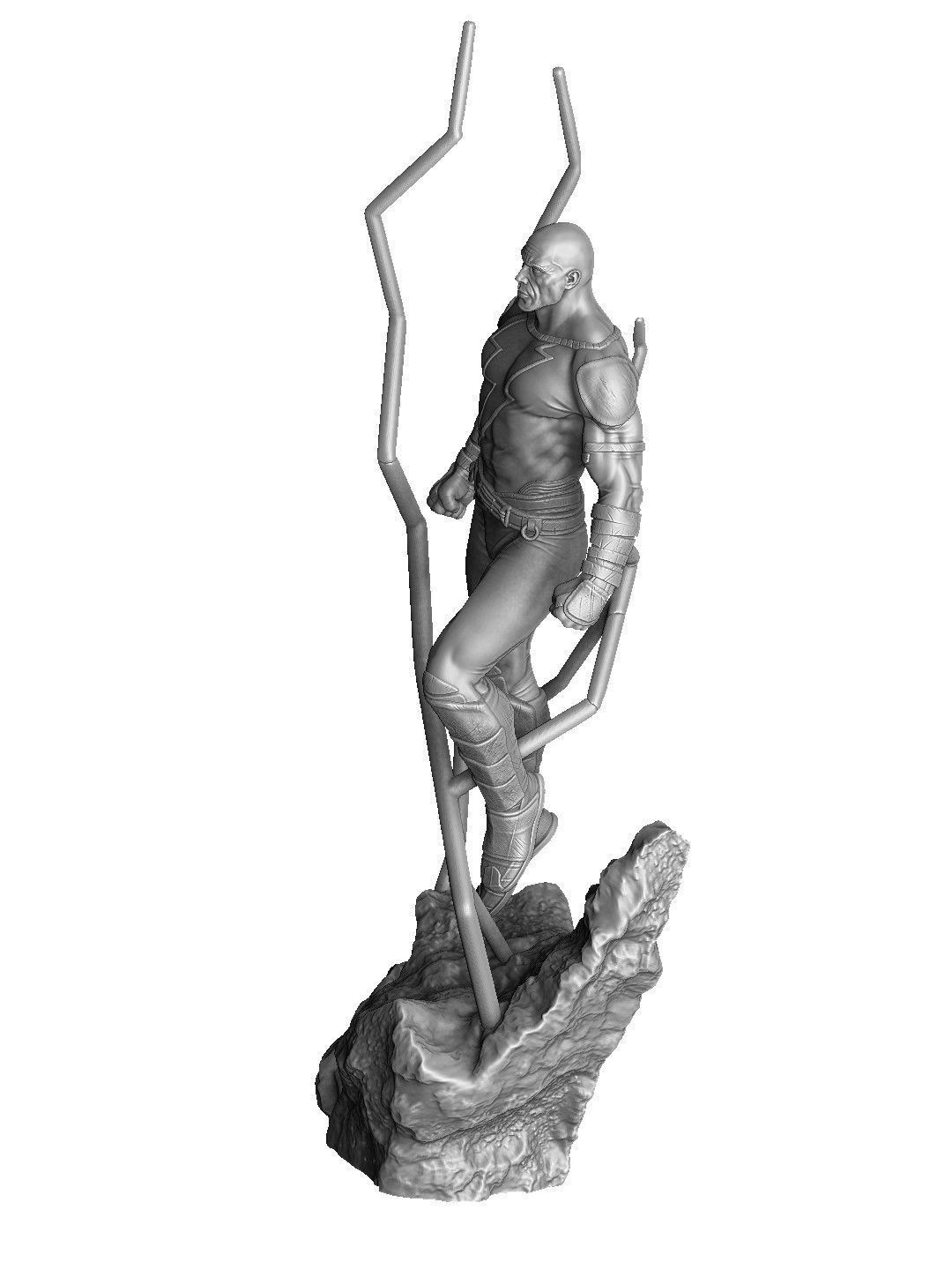 BLACK ADAM FOR 3D PRINT STL  3D print model_17