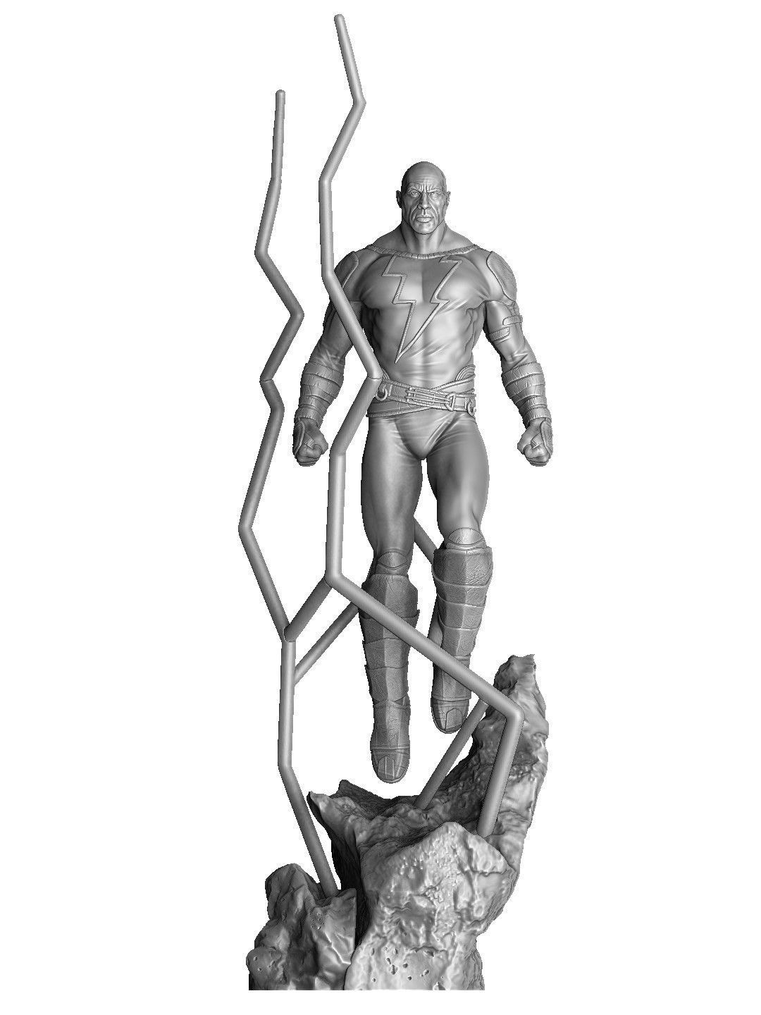 BLACK ADAM FOR 3D PRINT STL  3D print model_15