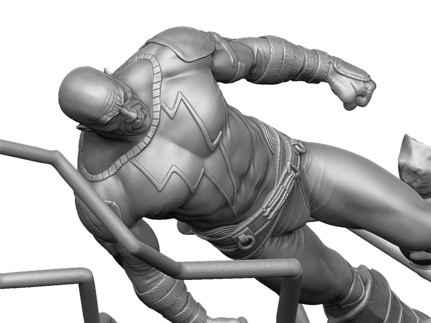 BLACK ADAM FOR 3D PRINT STL  3D print model_14