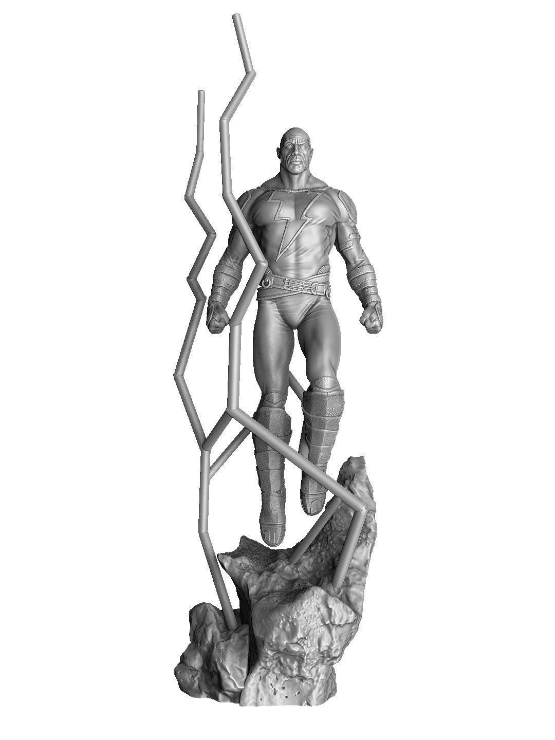 BLACK ADAM FOR 3D PRINT STL  3D print model_2