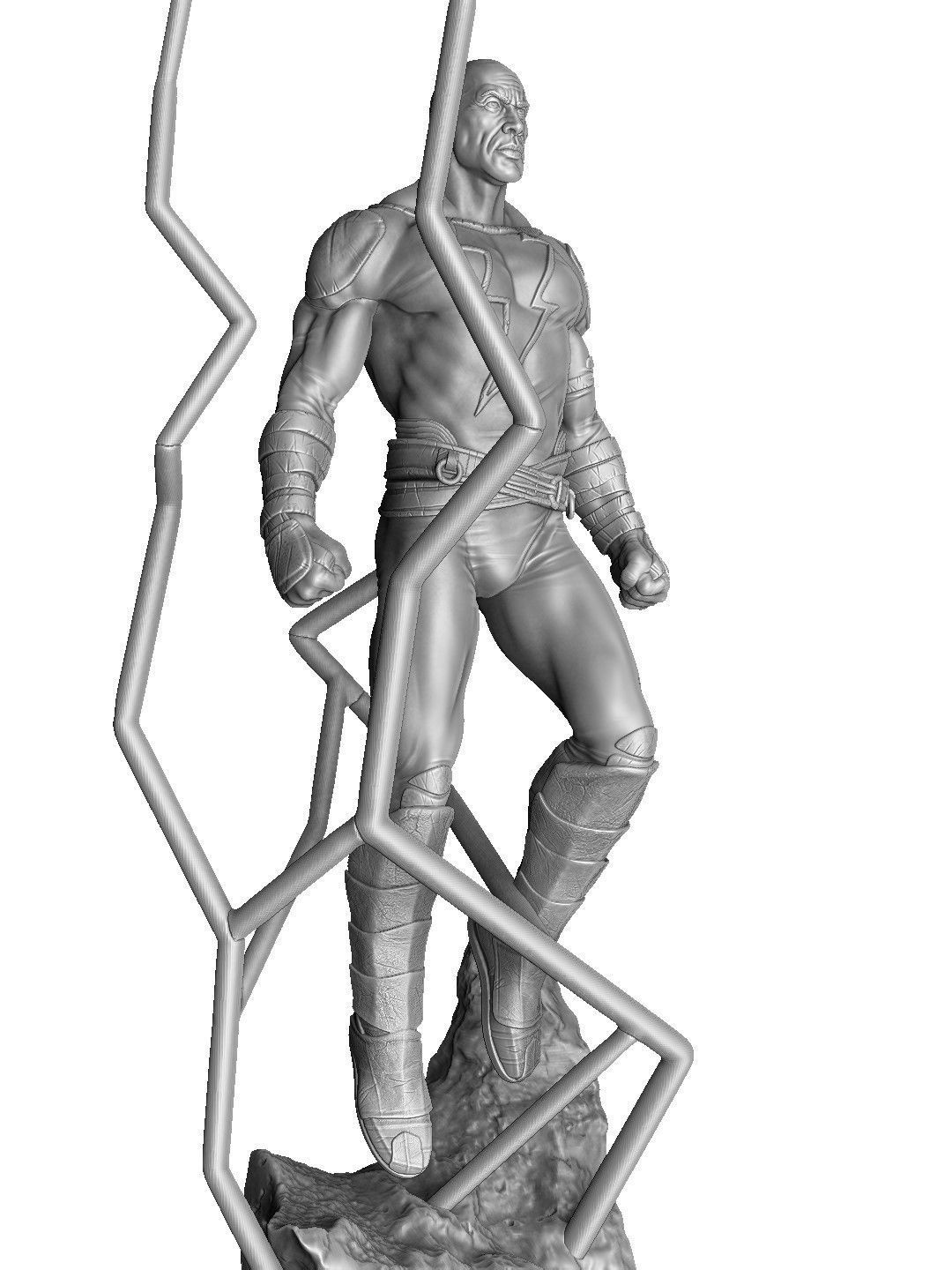 BLACK ADAM FOR 3D PRINT STL  3D print model_24