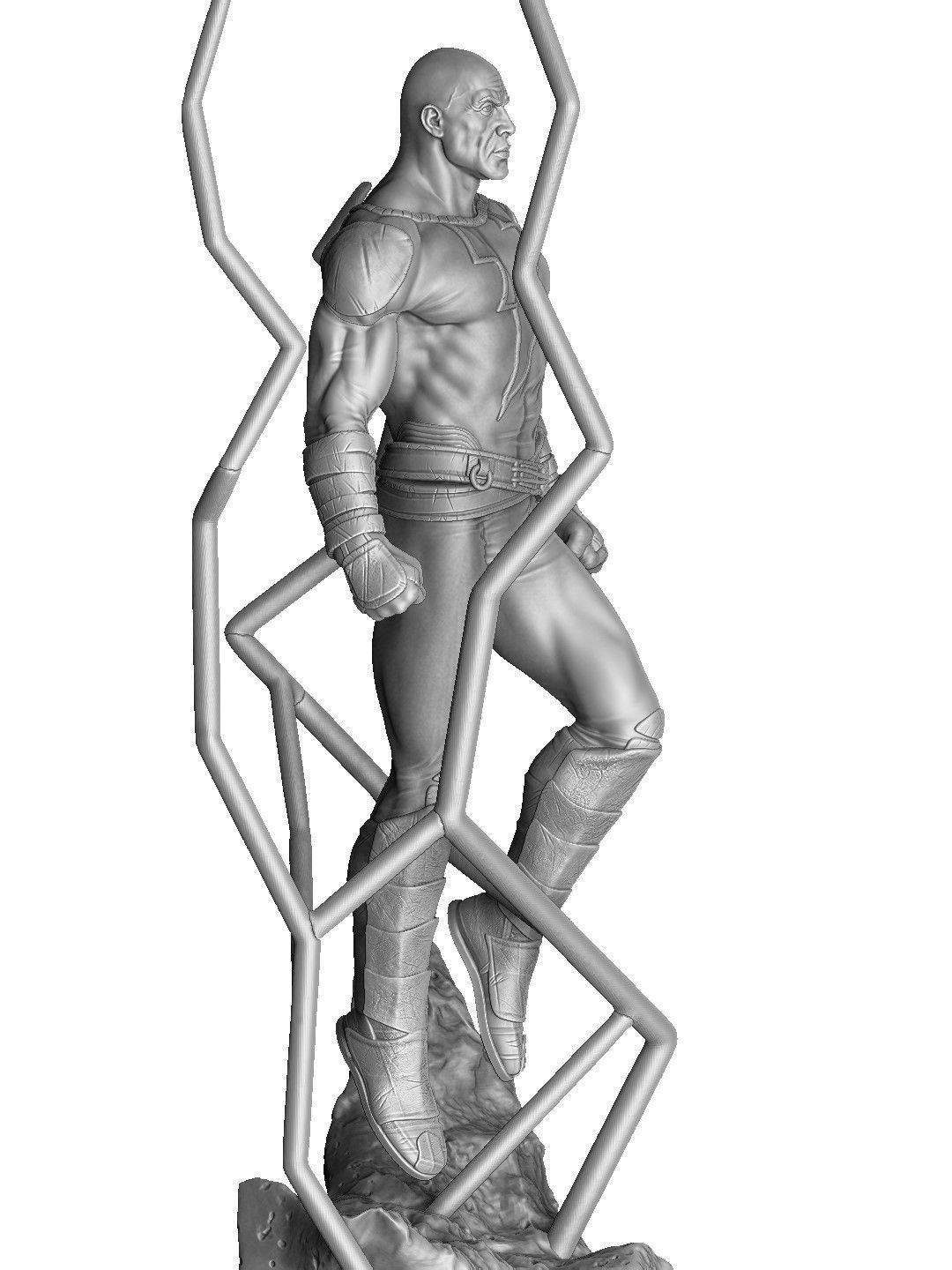 BLACK ADAM FOR 3D PRINT STL  3D print model_23