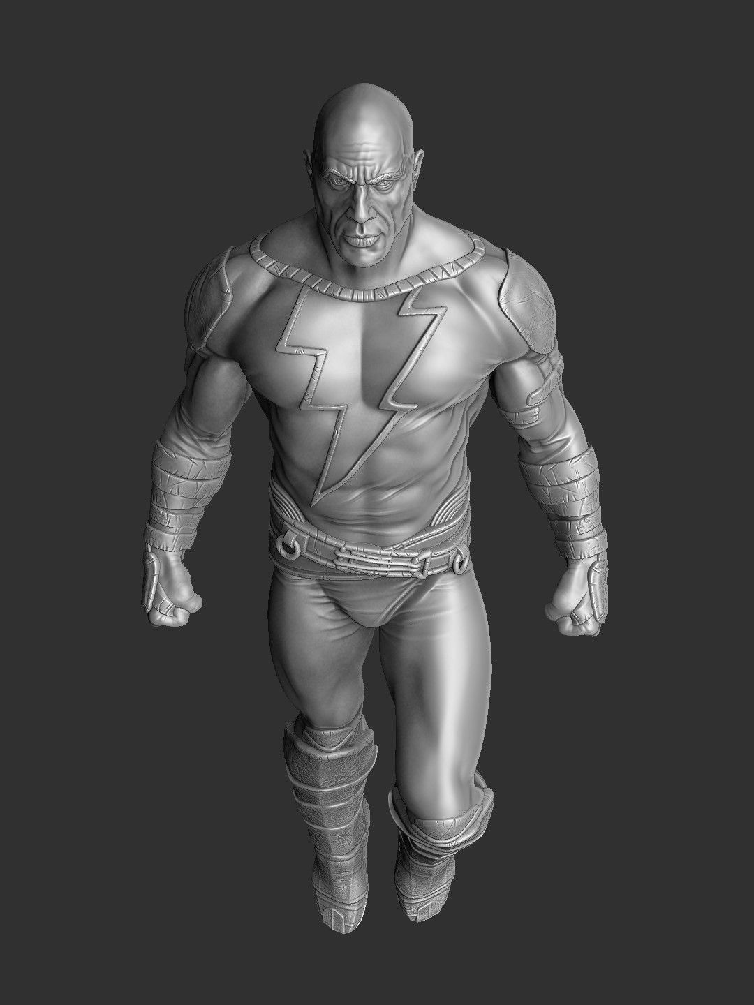 BLACK ADAM FOR 3D PRINT STL  3D print model_33