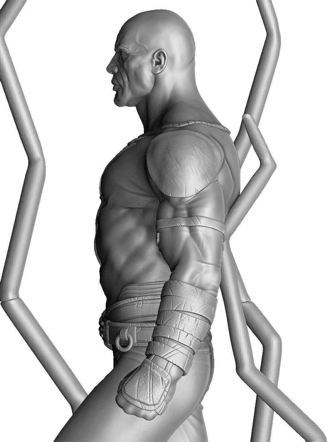 BLACK ADAM FOR 3D PRINT STL  3D print model_26