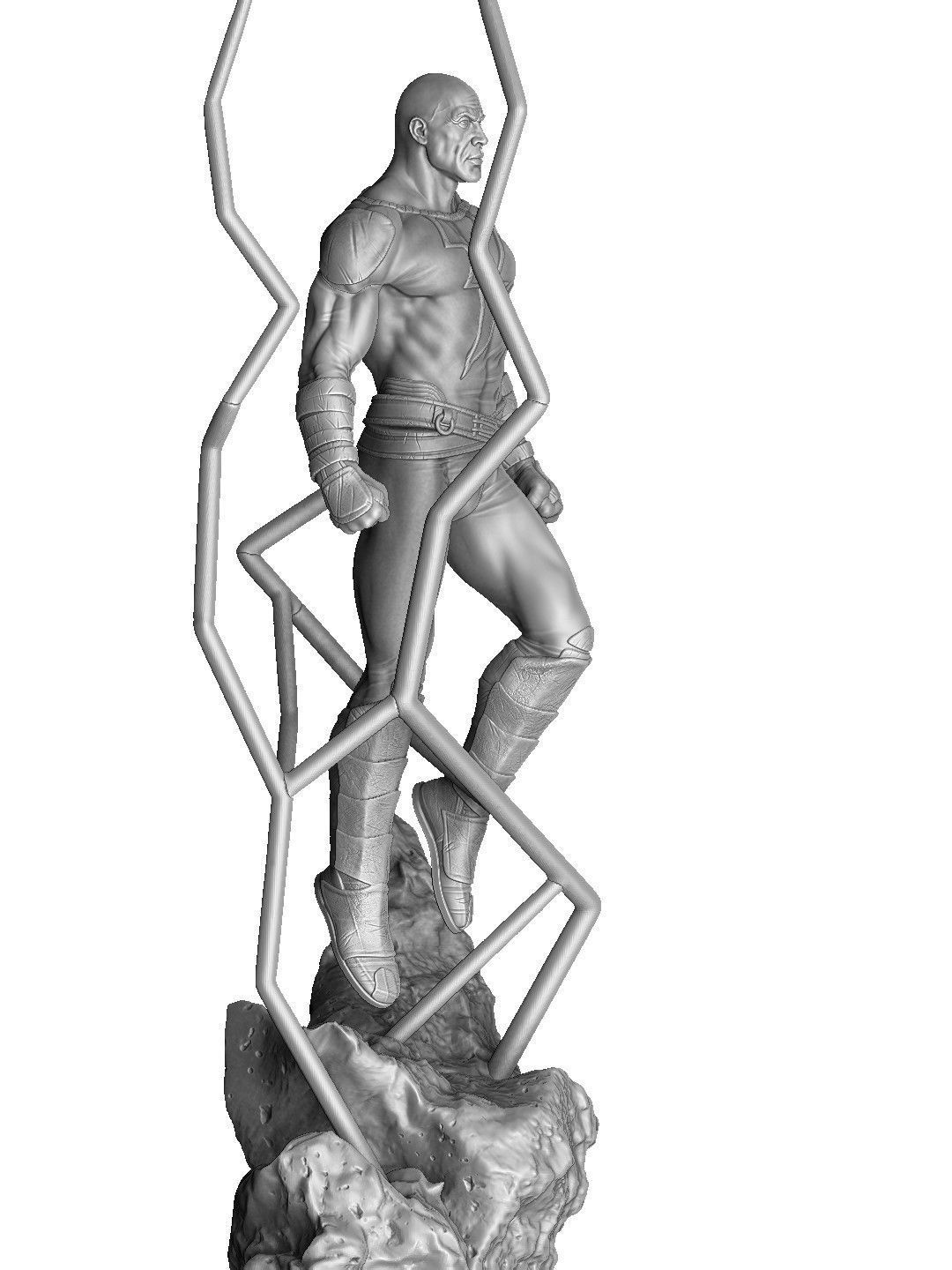 BLACK ADAM FOR 3D PRINT STL  3D print model_30