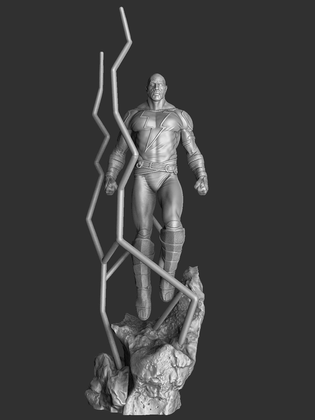 BLACK ADAM FOR 3D PRINT STL  3D print model_8