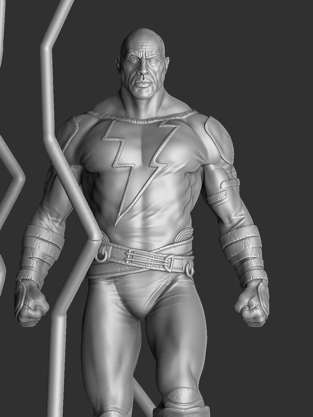 BLACK ADAM FOR 3D PRINT STL  3D print model_13