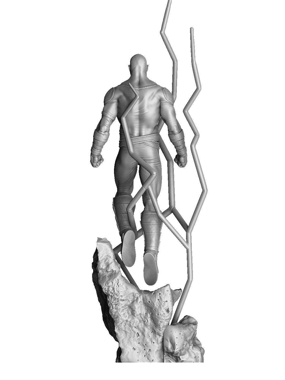 BLACK ADAM FOR 3D PRINT STL  3D print model_20