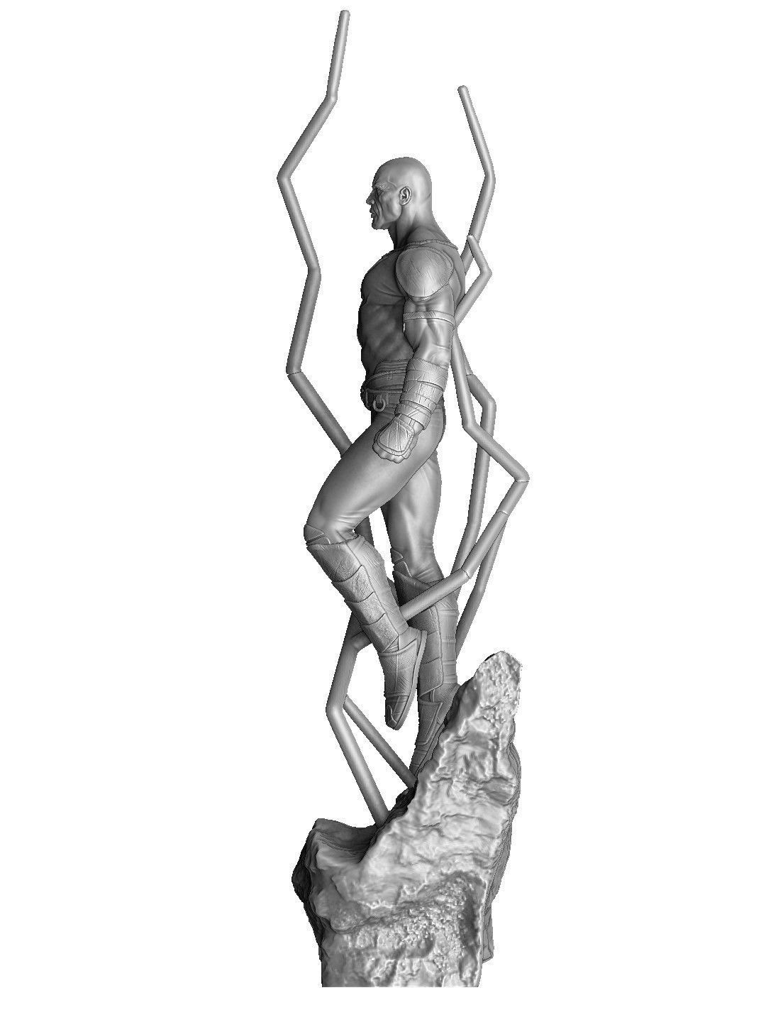 BLACK ADAM FOR 3D PRINT STL  3D print model_11