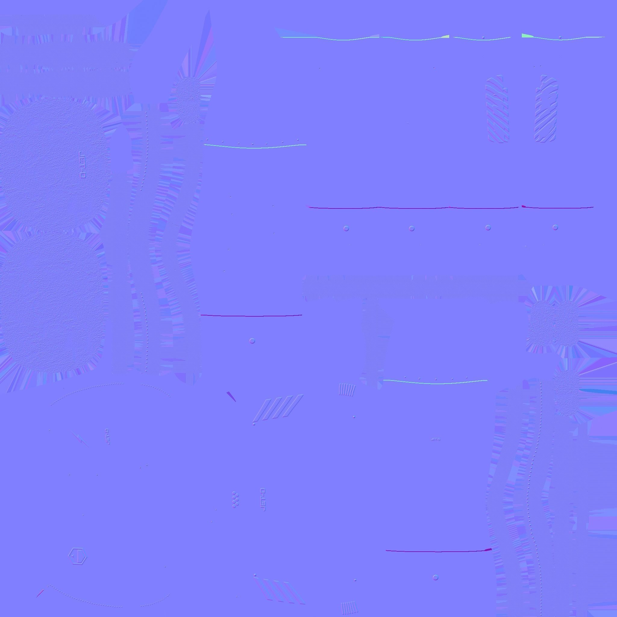 Jetpack D04 Red Black - SciFi Character Design Low-poly 3D model_22