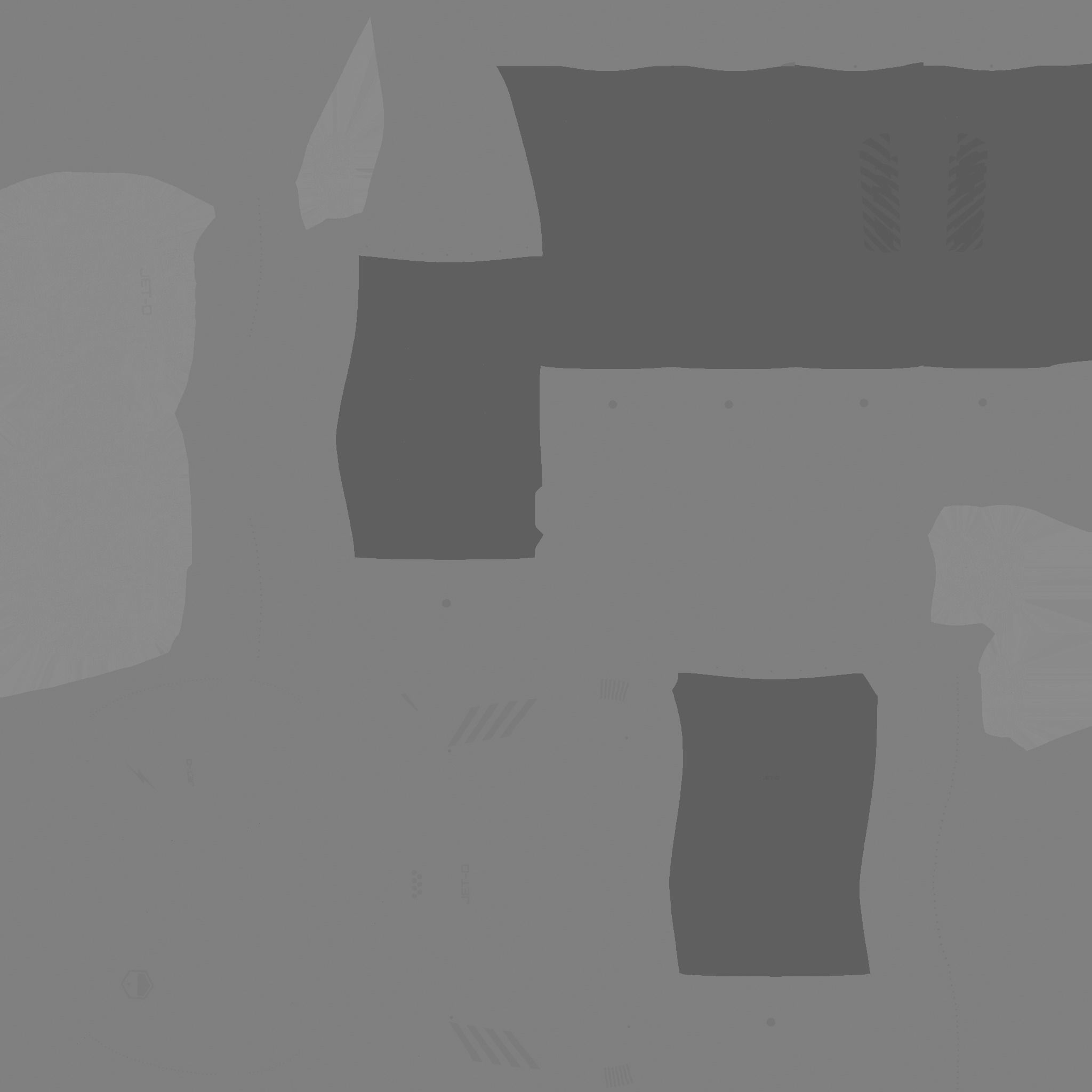 Jetpack D04 Red Black - SciFi Character Design Low-poly 3D model_20