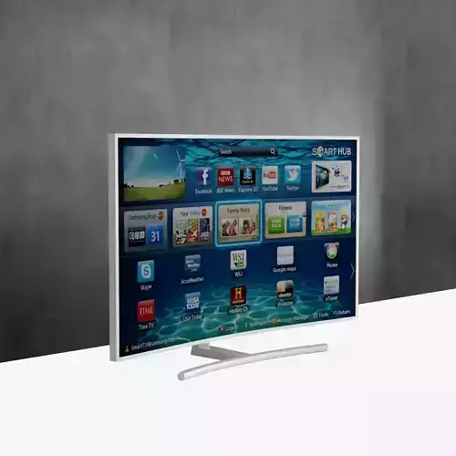 Photo realistic model of a Samsung Smart TV 