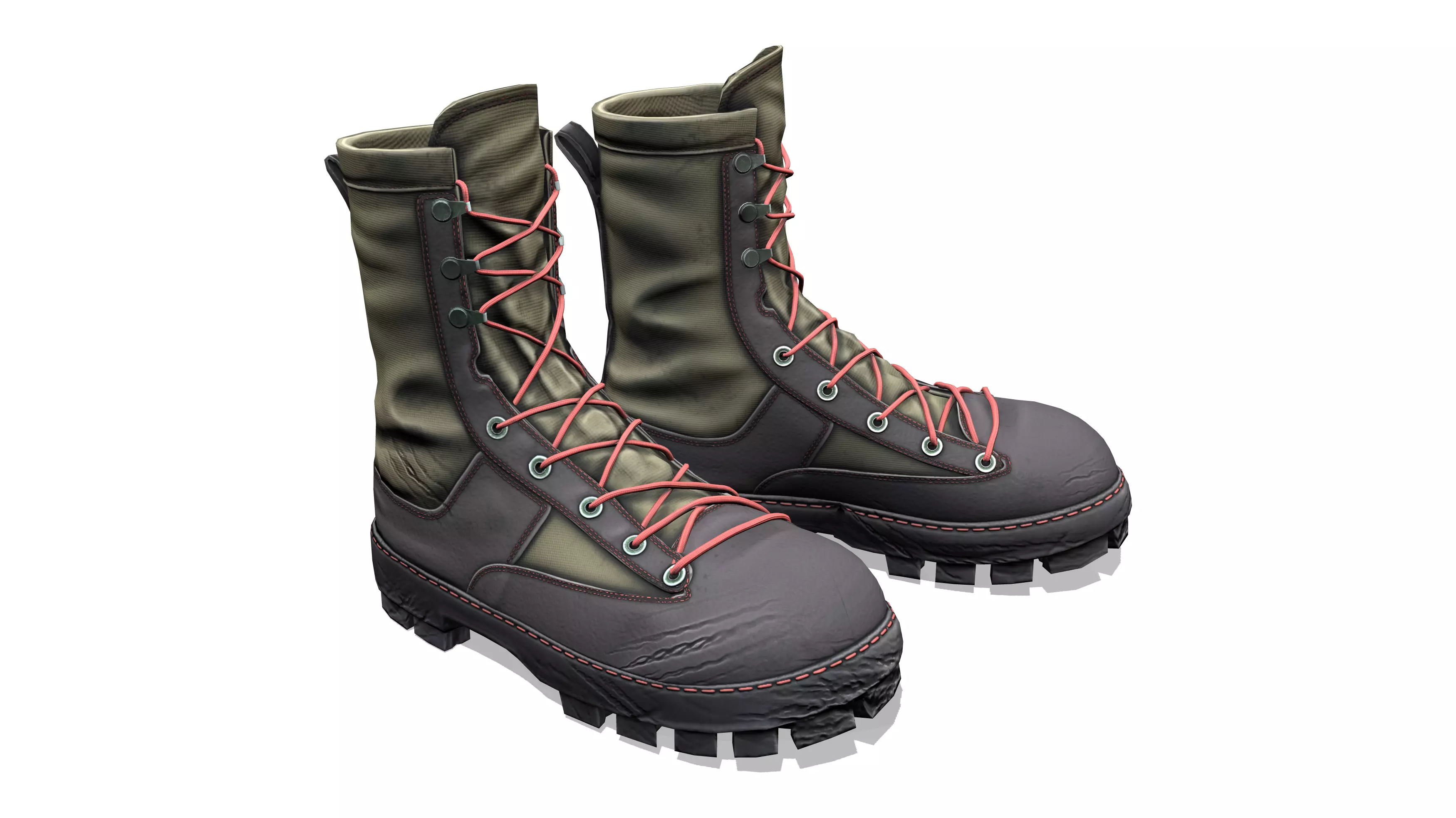 Space Mechanic Work Boots Low-poly 3D model