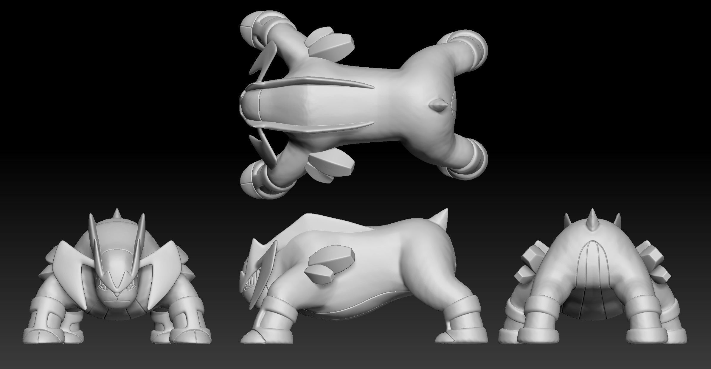 Pokemon Terrakion 3D print model_1