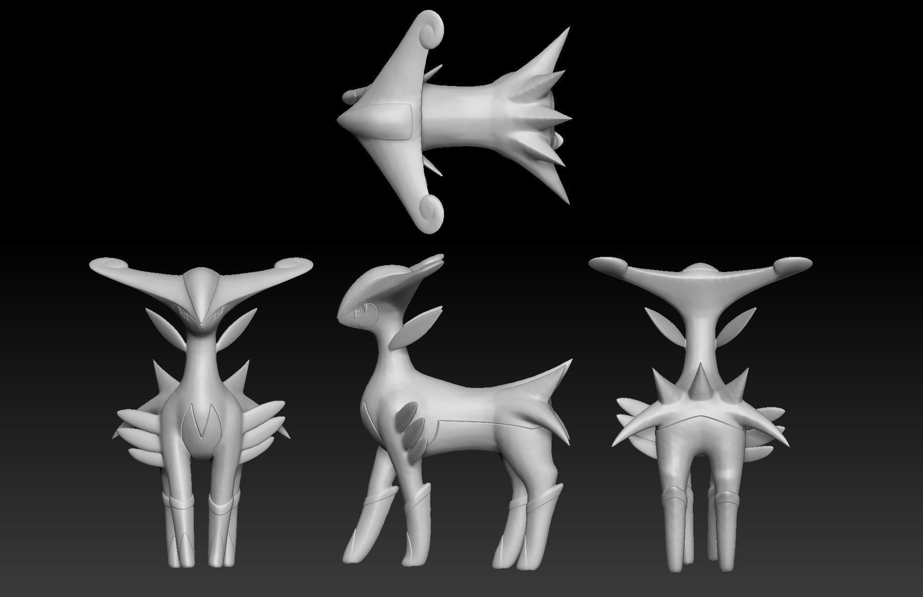 Pokemon Virizion 3D print model_1