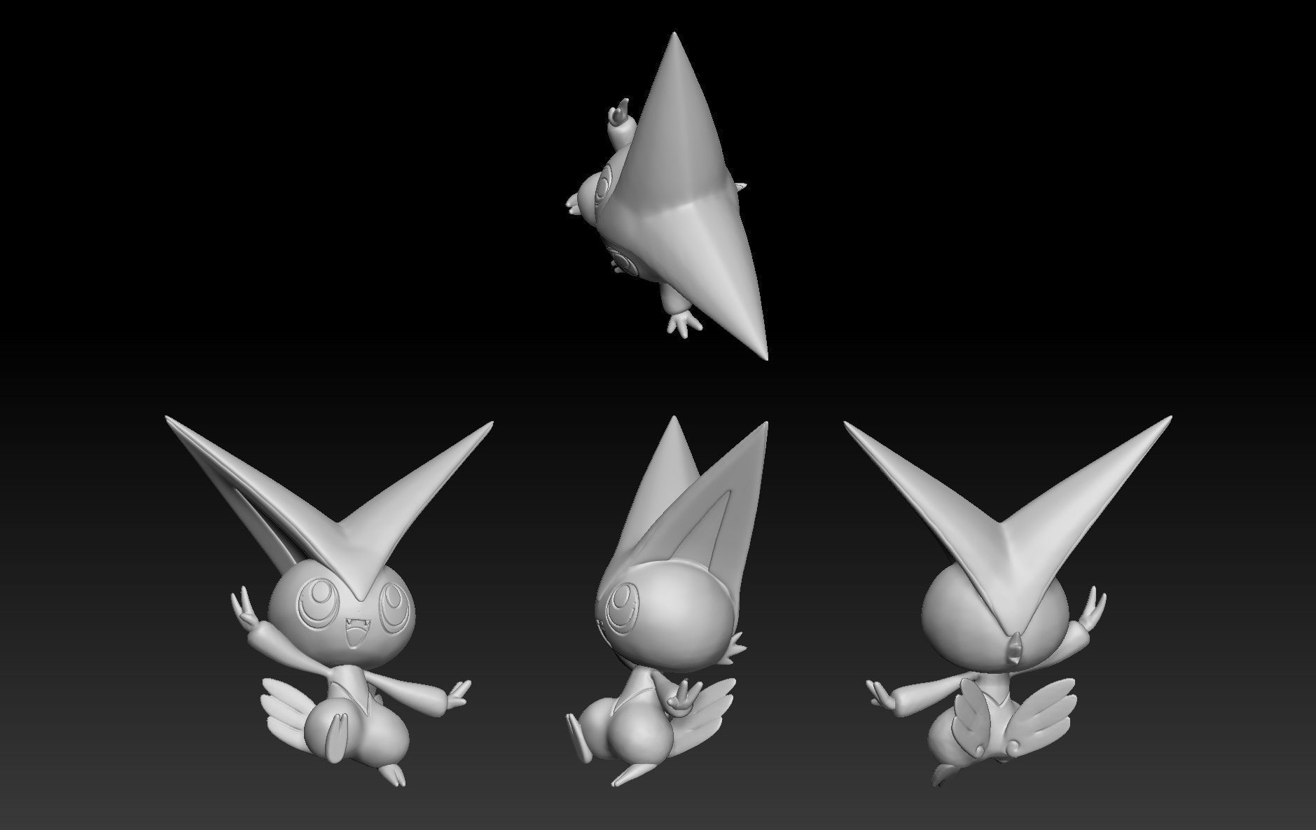 Pokemon Victini 3D print model_1