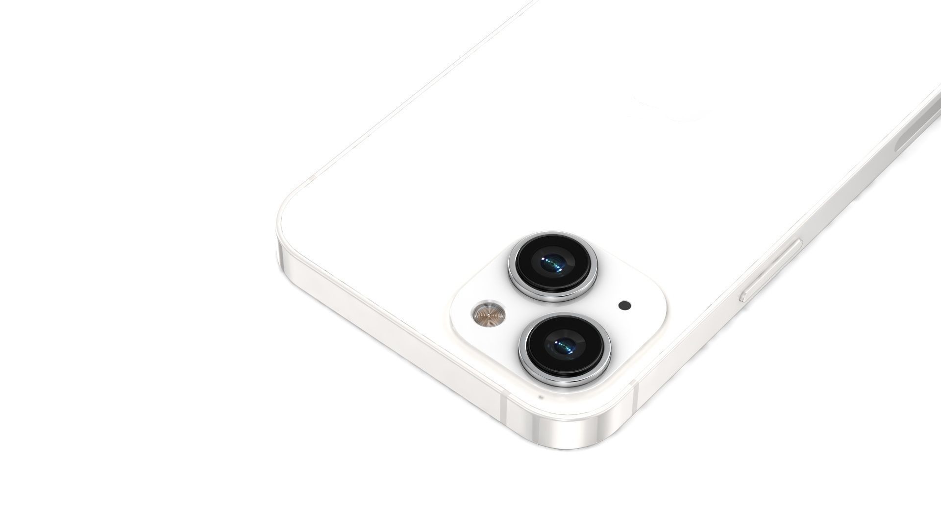 Apple iPhone 14 Starlight Low-poly 3D model_11