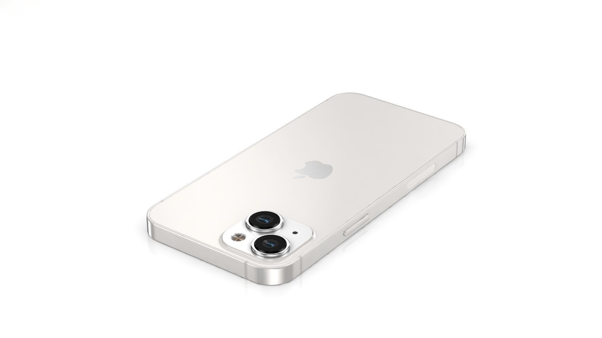 Apple iPhone 14 Starlight Low-poly 3D model_7