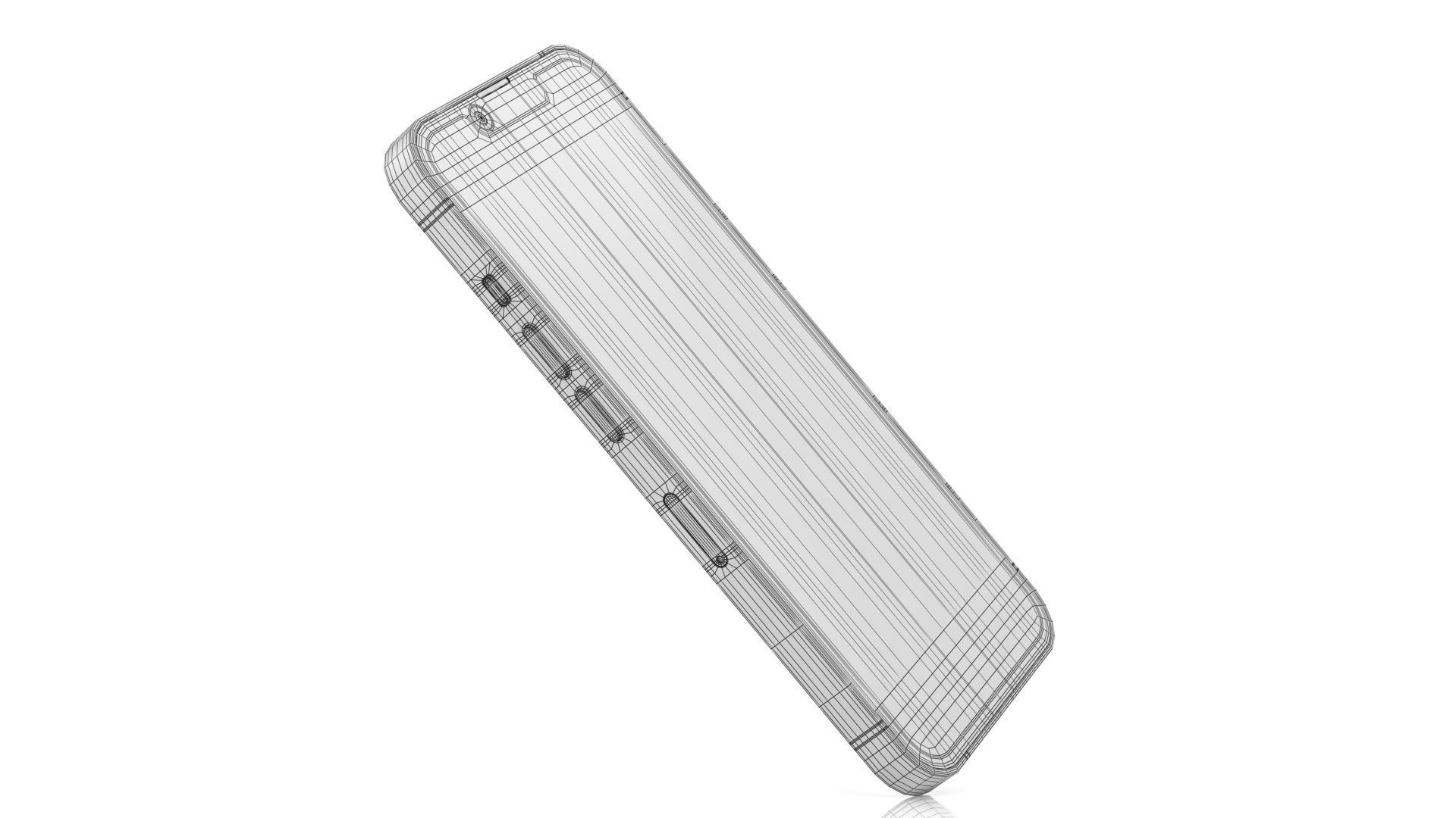 Apple iPhone 14 Starlight Low-poly 3D model_18