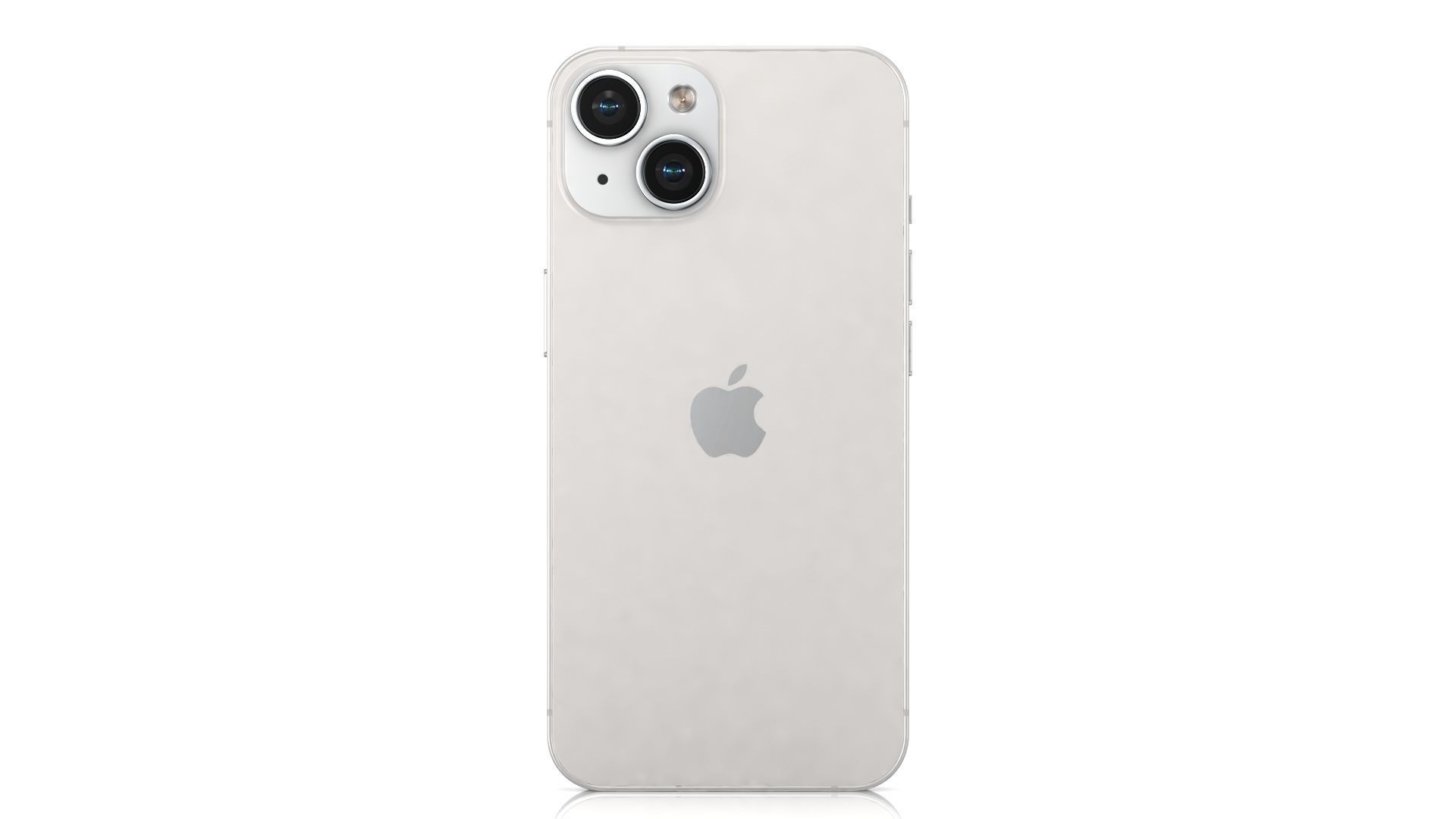 Apple iPhone 14 Starlight Low-poly 3D model_2