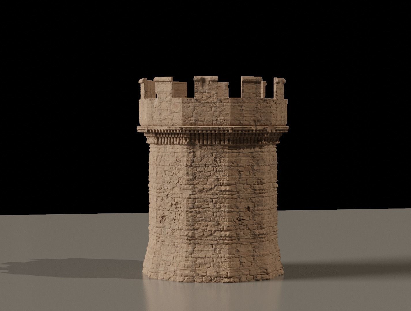Fantasy Castle Kitbash Set 3D model_8