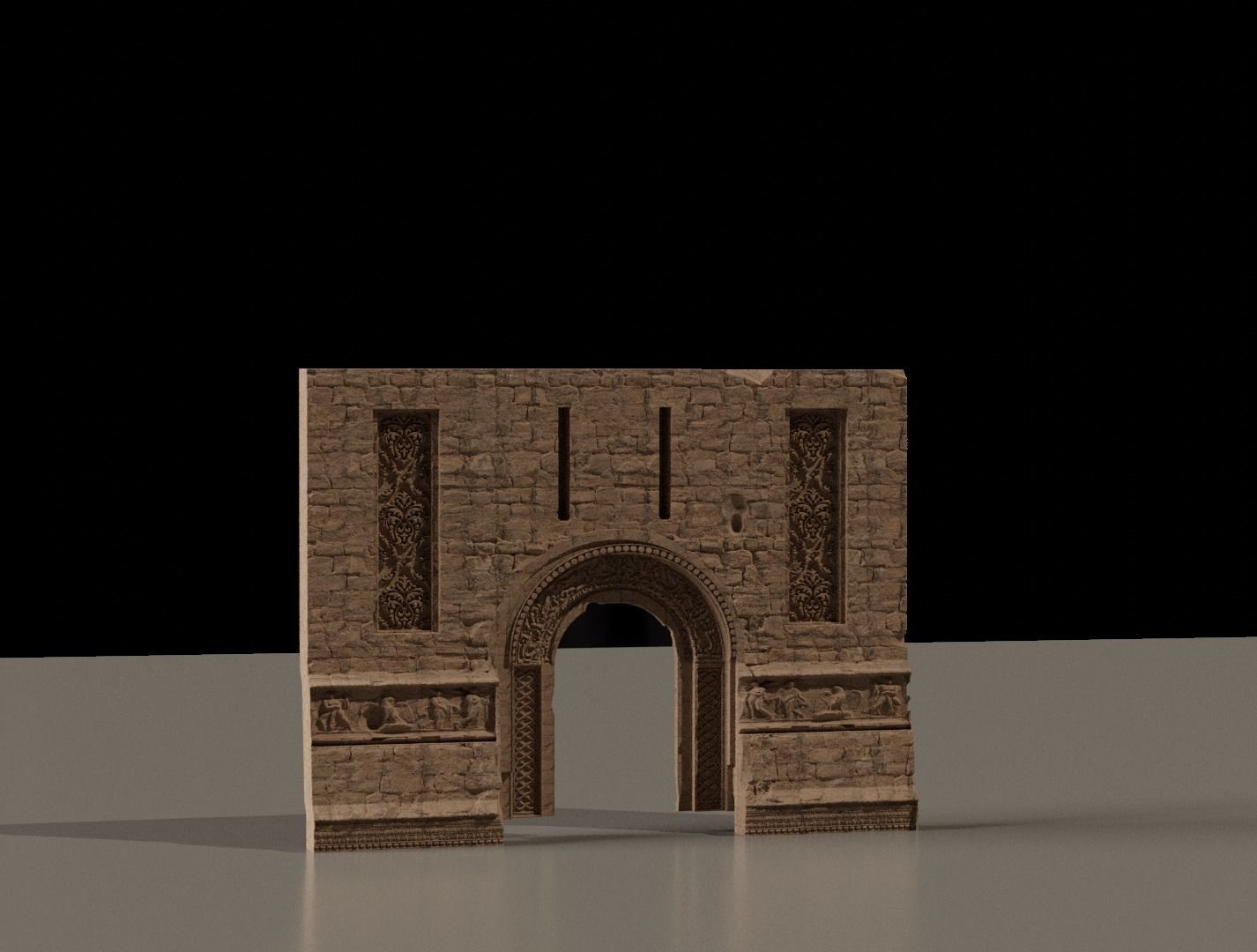 Fantasy Castle Kitbash Set 3D model_3