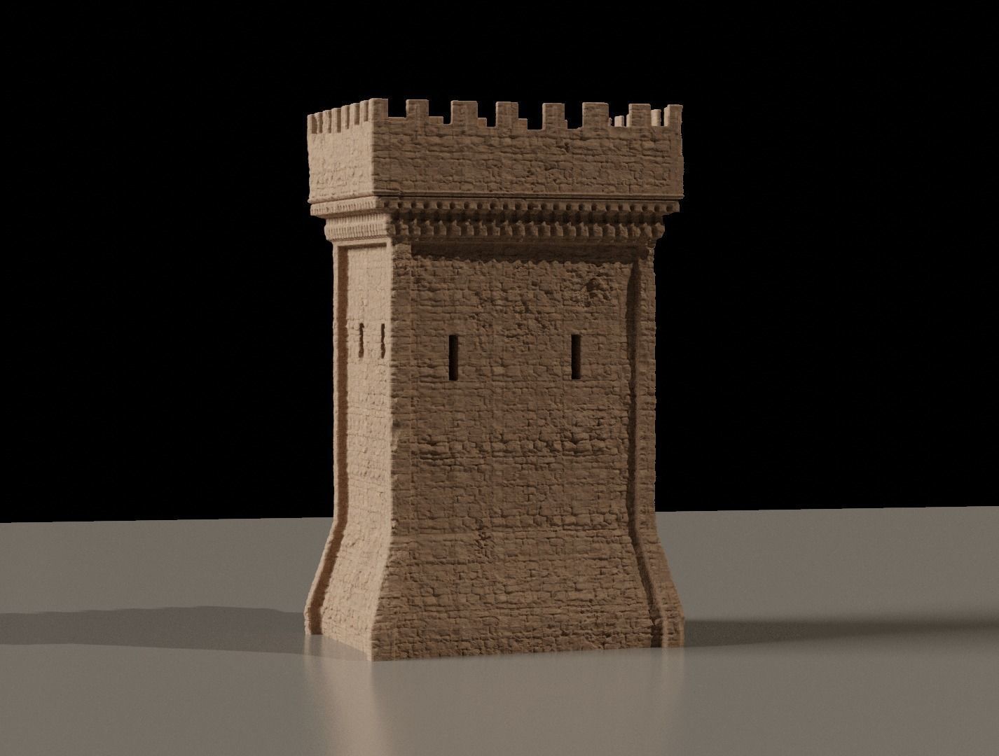 Fantasy Castle Kitbash Set 3D model_5