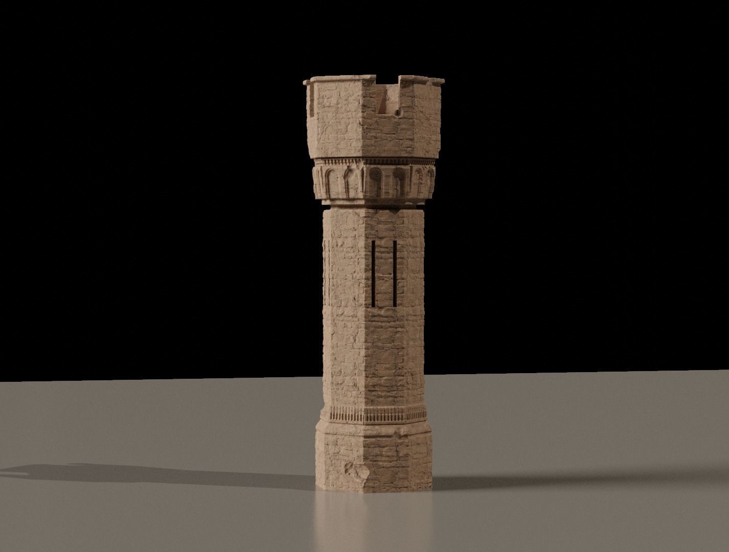 Fantasy Castle Kitbash Set 3D model_9