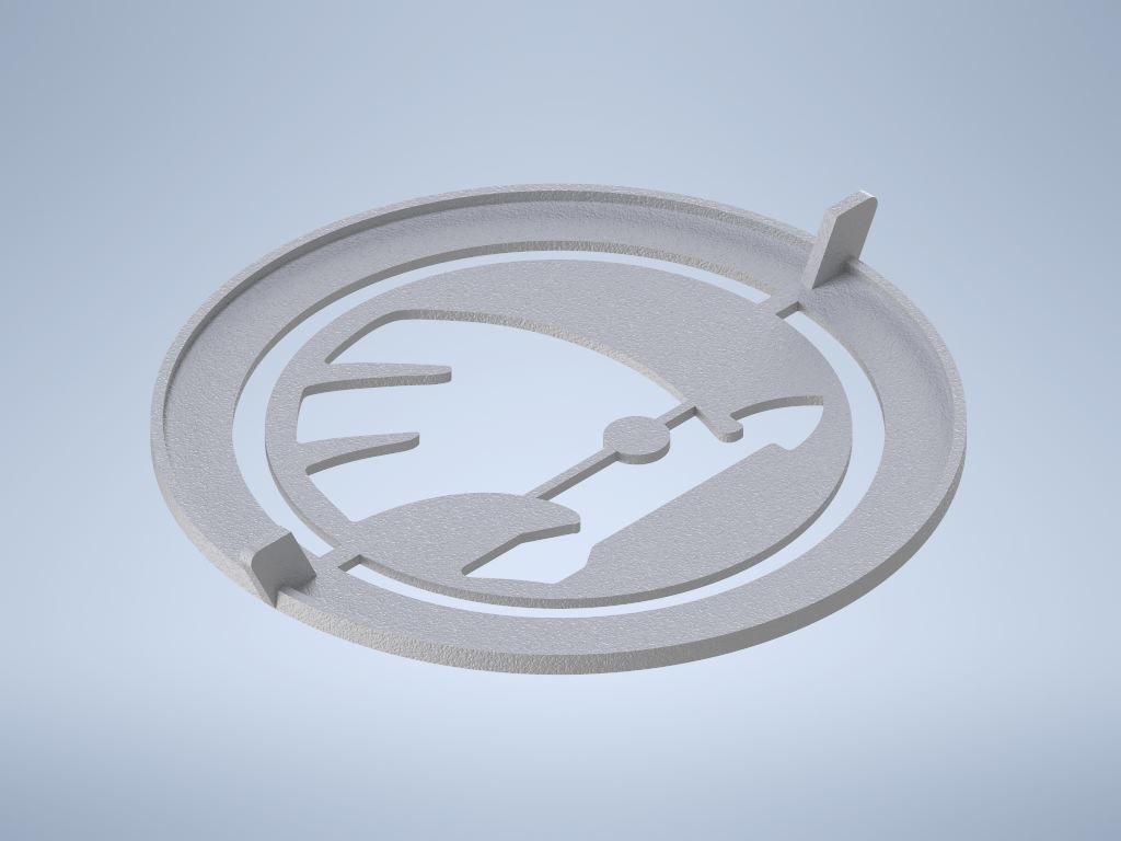 printable Skoda logo template 3D print model_1
