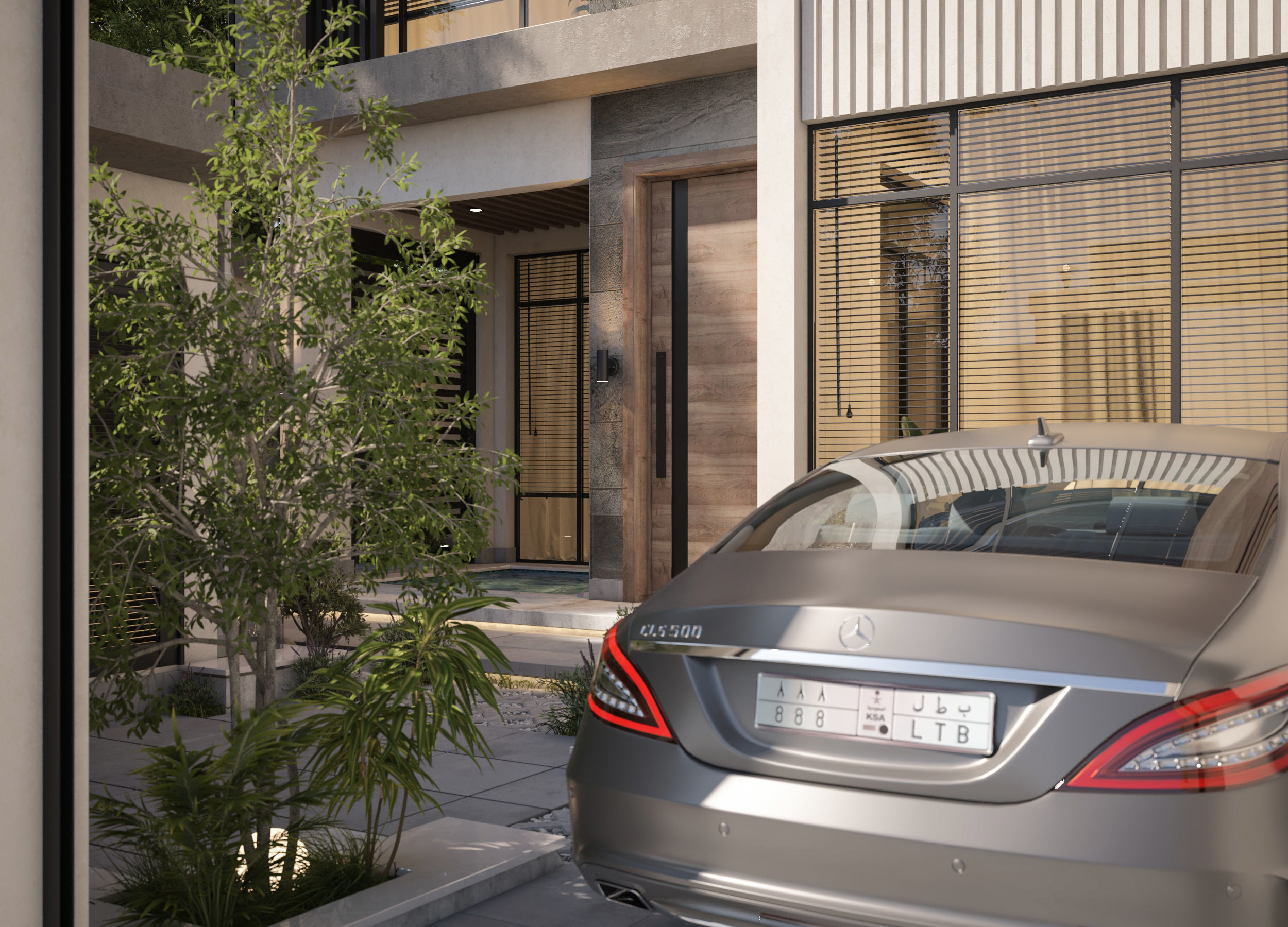  Villa garden landscape - 3D model 02 3D model_1