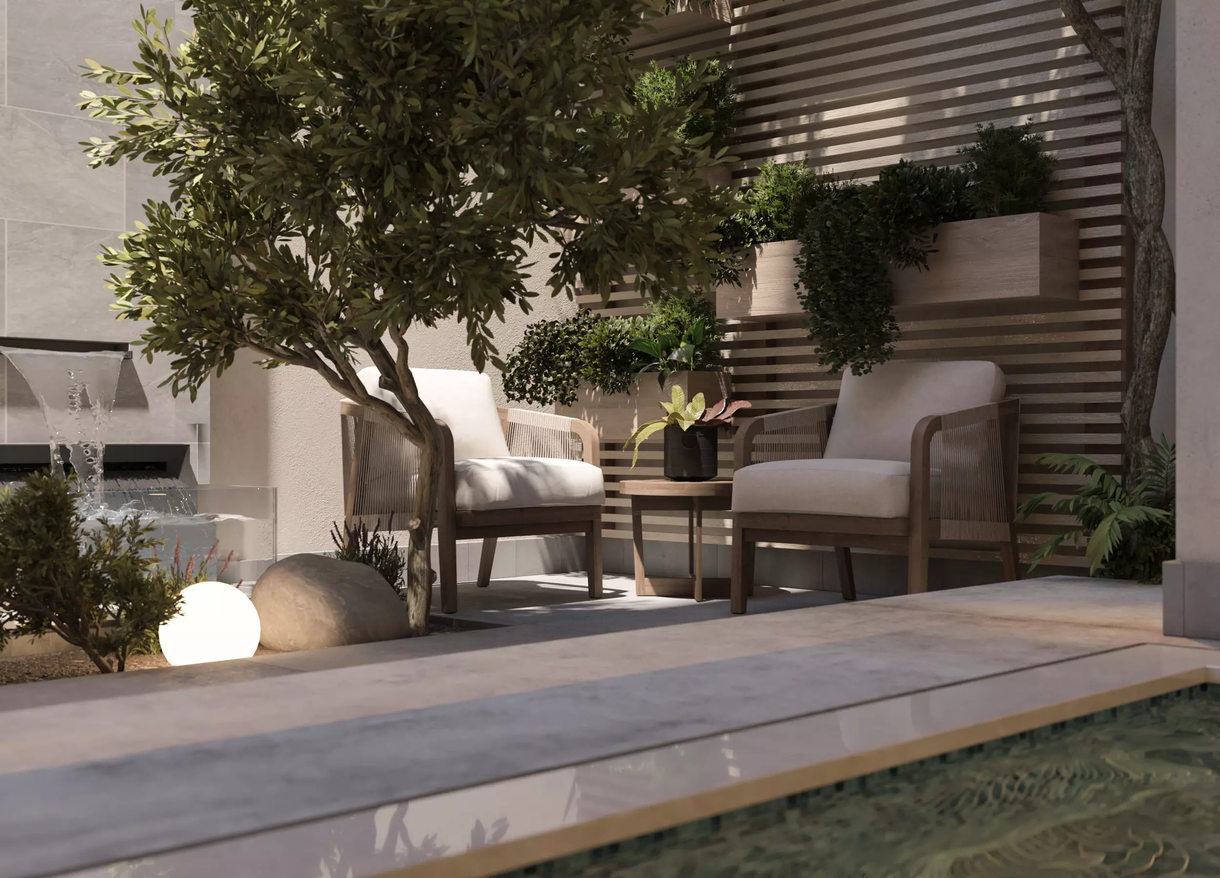  Villa garden landscape - 3D model 02 3D model_0