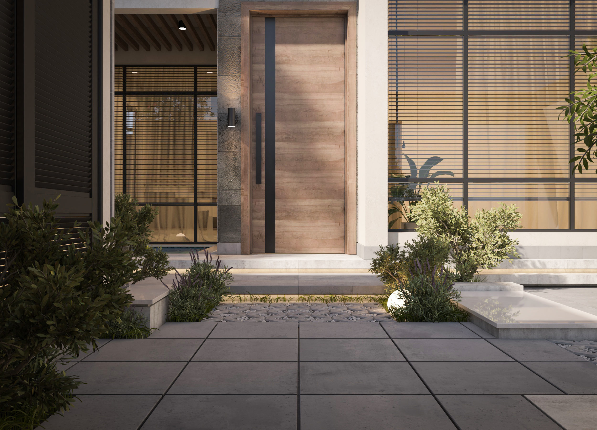  Villa garden landscape - 3D model 02 3D model_2