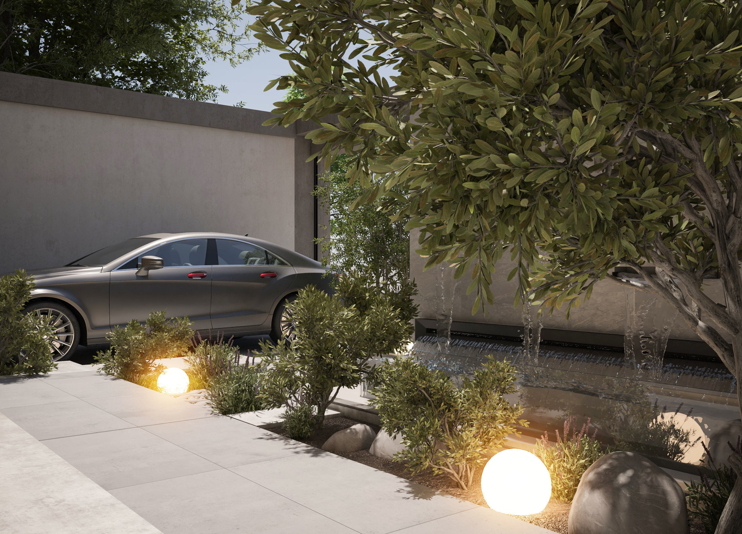  Villa garden landscape - 3D model 02 3D model_7