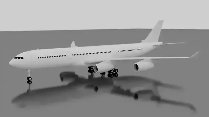 Airbus A340-300 3D model