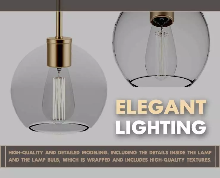 Elegant Lighting 3D model_0
