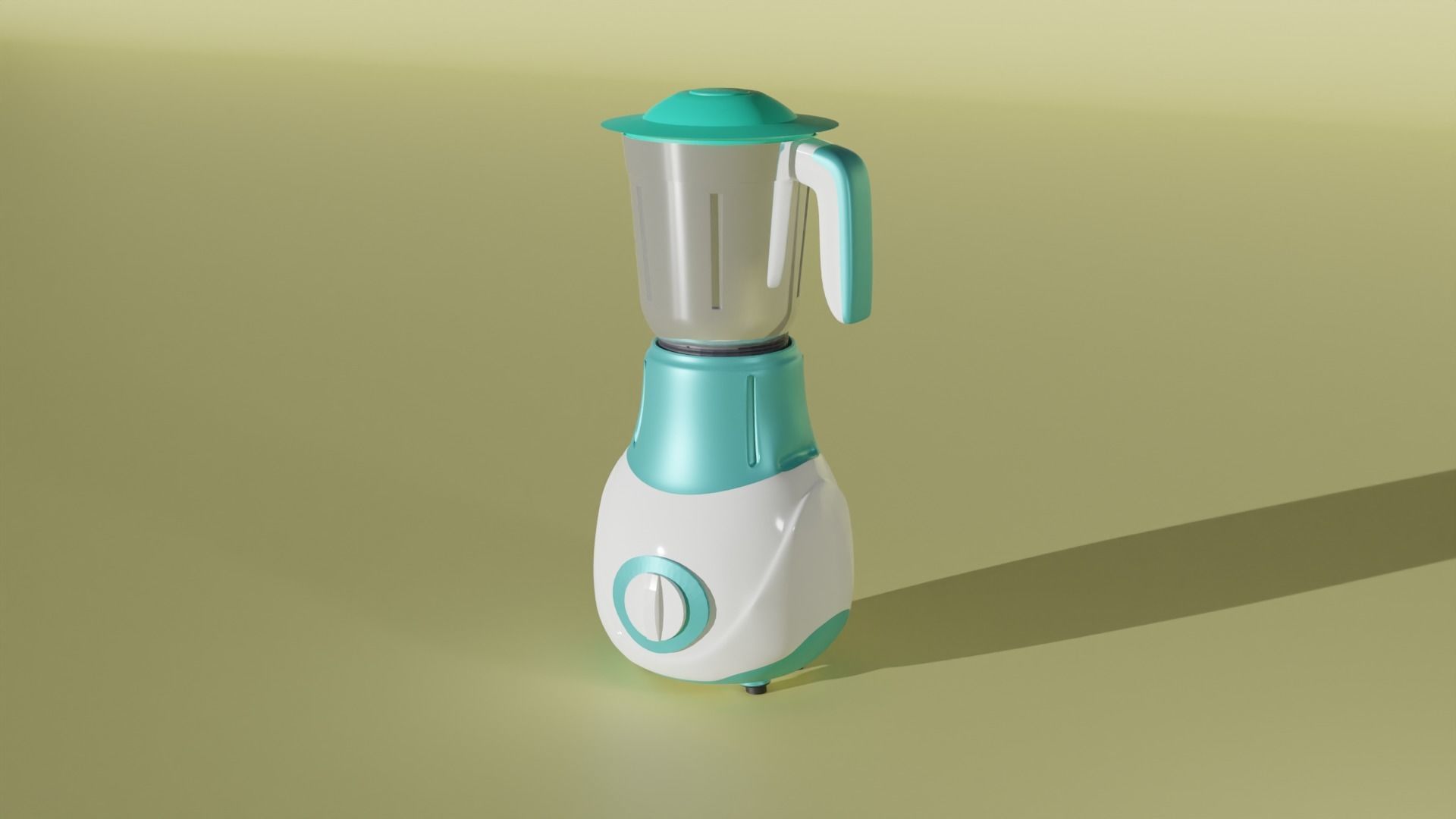 Mixer Grinder Low-poly 3D model_4