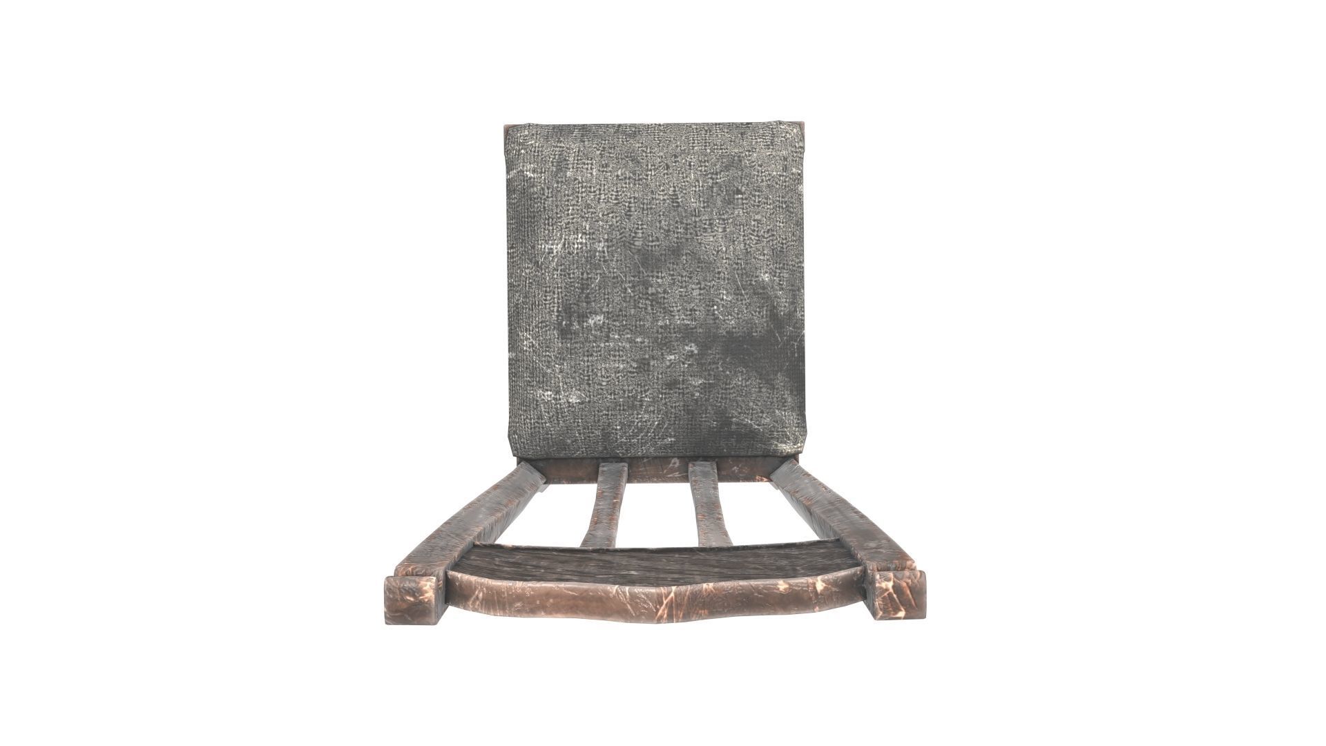 Antique Dining Table Set Low-poly 3D model_6