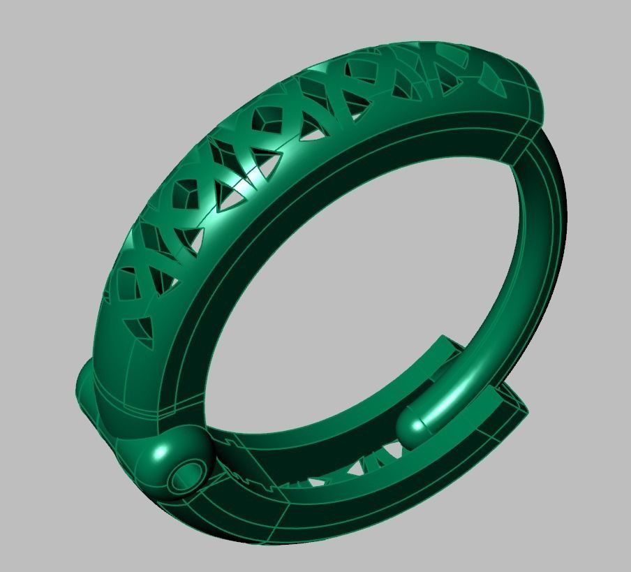 Earring 3D model 3D printable model 0022-10 3D print model_9