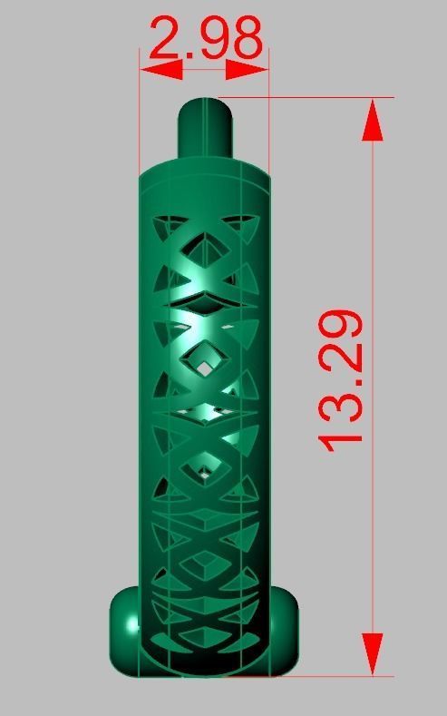 Earring 3D model 3D printable model 0022-10 3D print model_8