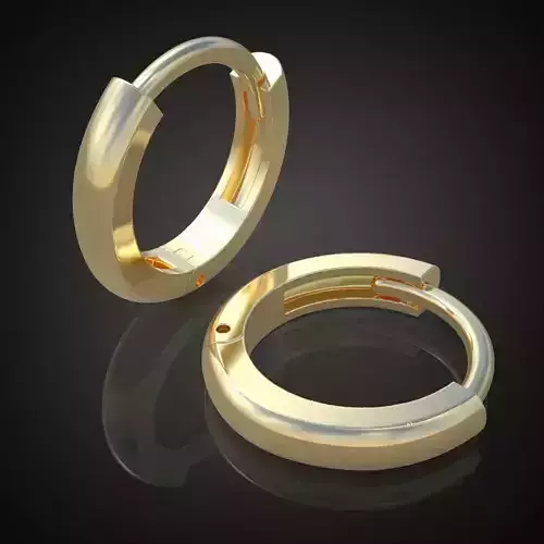 Earring 3D model 3D printable model 0109 3D print model