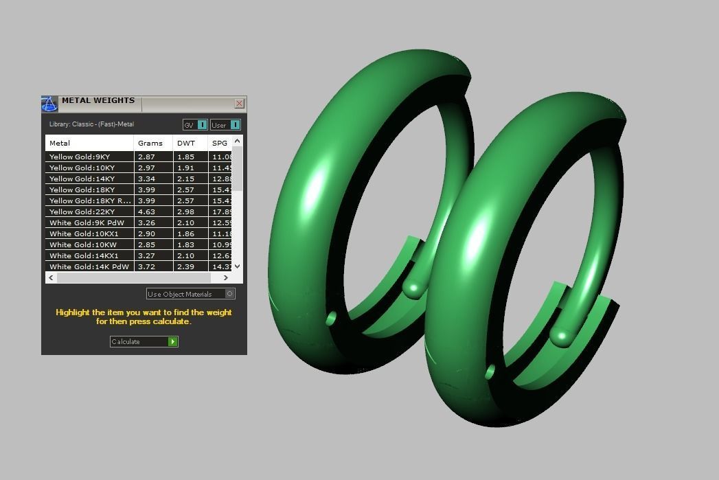 Earring 3D model 3D printable model 0109 3D print model_14