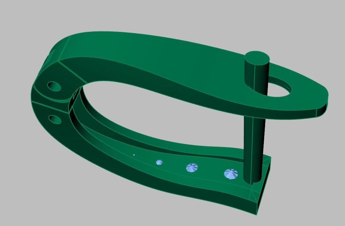 Earring 3D model 3D printable model 0110-11 3D print model_12