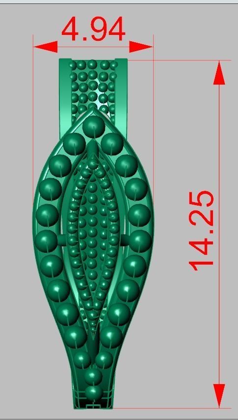Earring 3D model 3D printable model 0111-36ol 3D print model_12