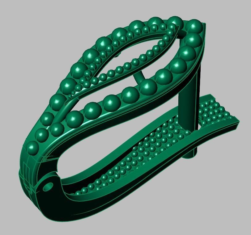 Earring 3D model 3D printable model 0111-36ol 3D print model_14